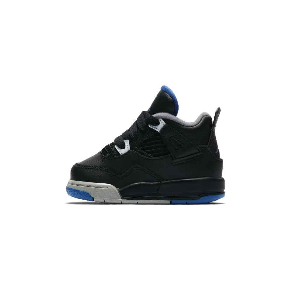 Air Jordan 4 Retro Black Soar Matte Silver White (TD)