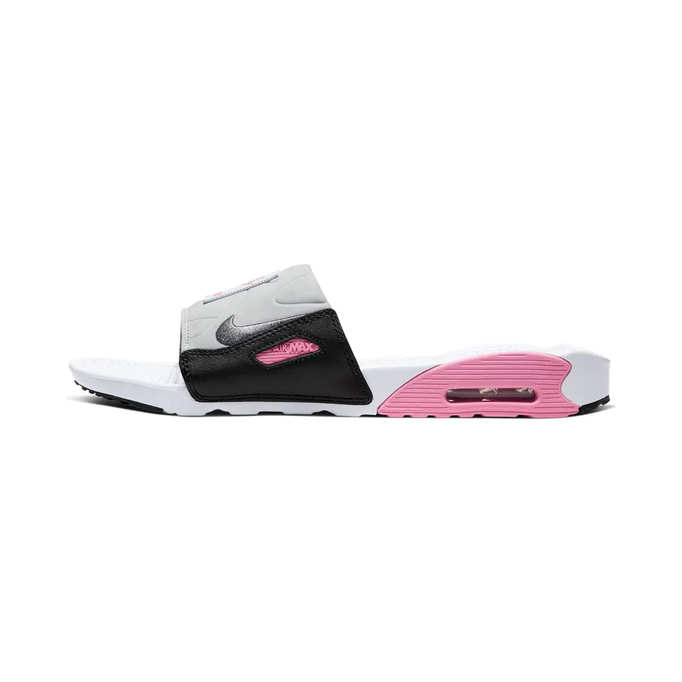 Nike Air Max 90 Slides White / Smoke Grey / Rose / Lt Smoke Grey (BQ4635-100)