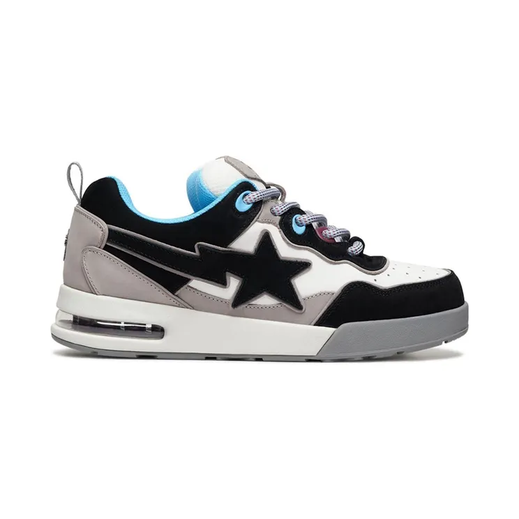 A Bathing Ape Flip Sta Black Grey White Blue (1K80-191-321-BLK)