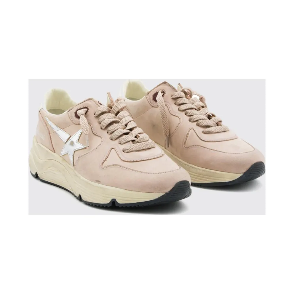 Golden goose Running Sole Leather with Distressed Chunky Sole Yellow Cream (GWF00126F00851611709)