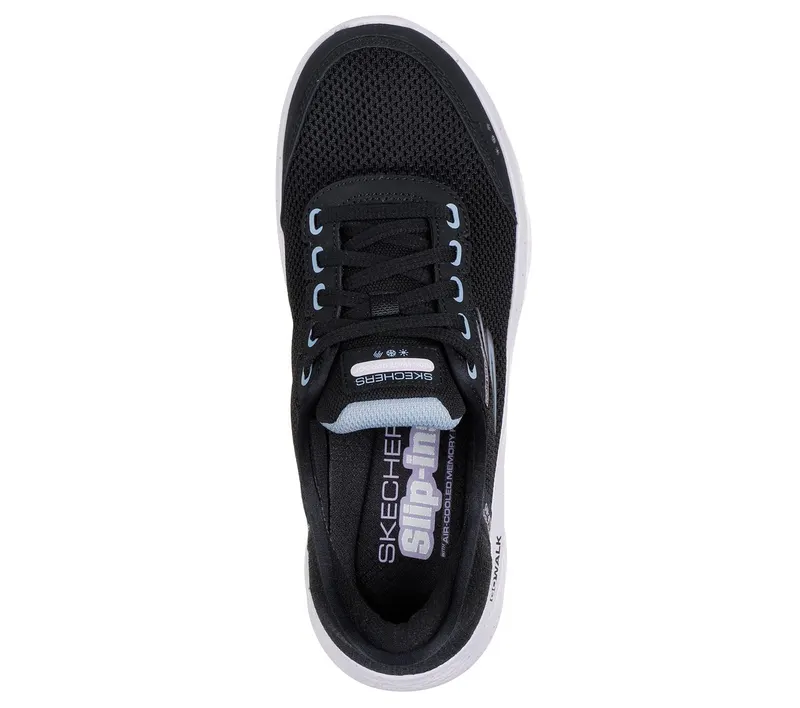 Skechers Slip-ins Waterproof: GO WALK Flex – Clear Creek Sneaker Black/Mauve