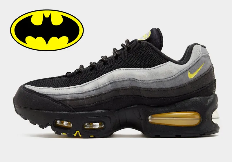 De Air Max 95 “Batman” heeft niets met Batman te maken — en is er niet minder leuk om