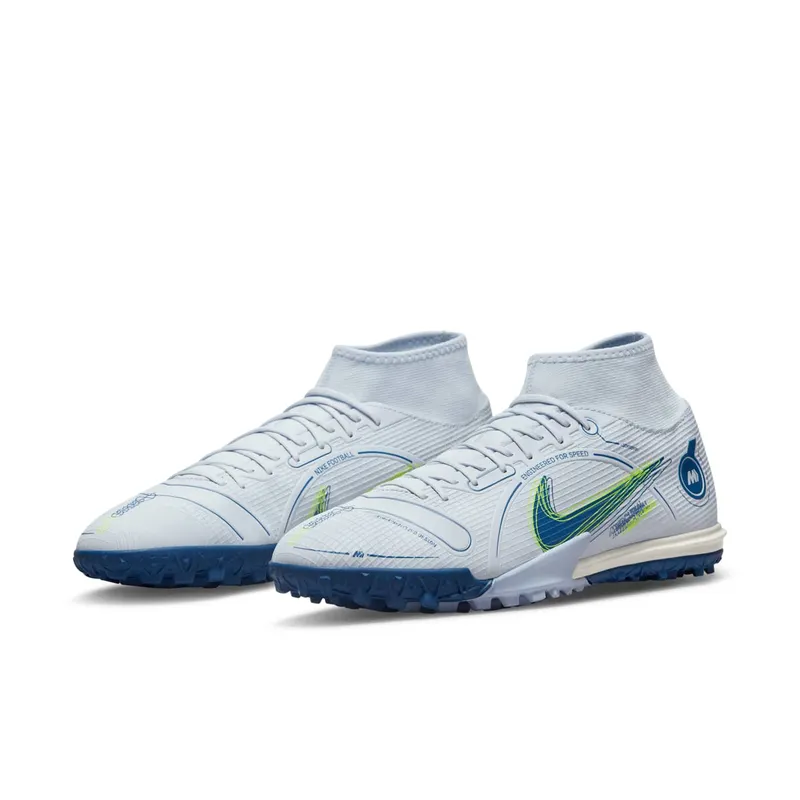 Nike Superfly 8 Academy TF Football Grey Light Marine (DJ2878-054)