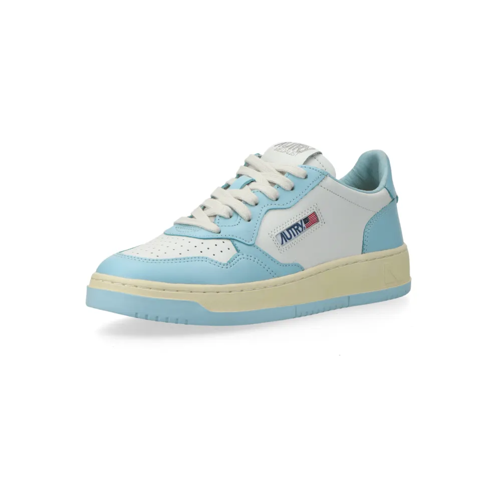 Autry Medalist Low W (leat / leat white / st blue) – AULWWB40