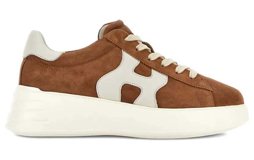 Hogan Rebel sneakers met plateauzool – Bruin (HXW5620DN61UHO)