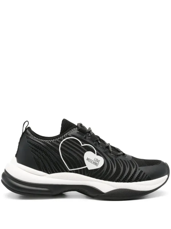 Love Moschino Sneakers mit Mesh-Einsatz – Schwarz (JA15315G1IIZX)