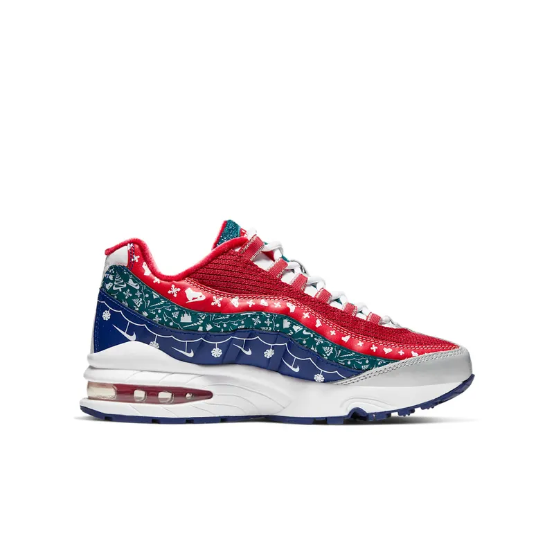 Nike Air Max 95 Christmas Sweater (GS) Red/White/Blue (CT1593-100)