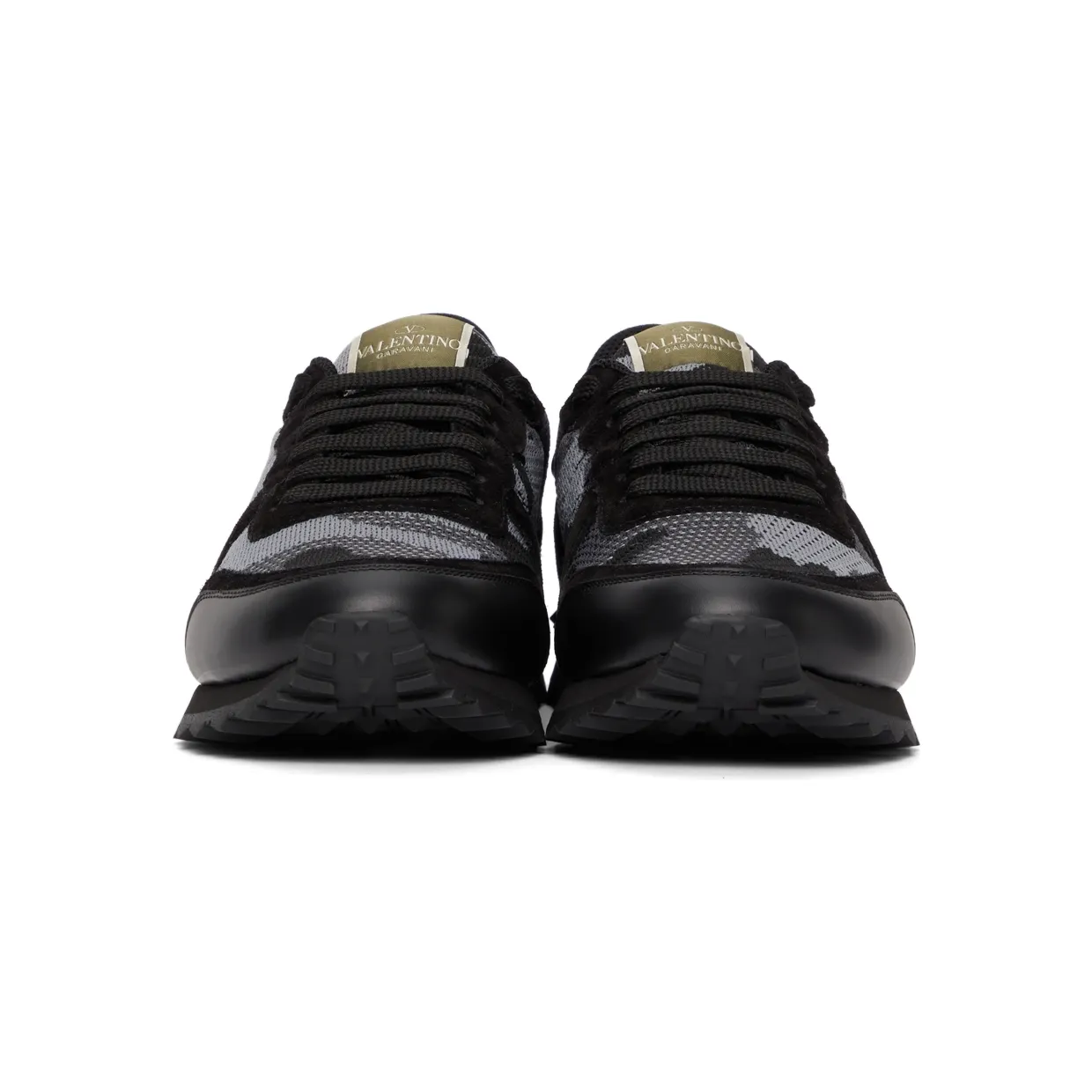 Valentino Garavani Black & Blue Camo Rockrunner Sneakers (WY0S0723QRK) (2)