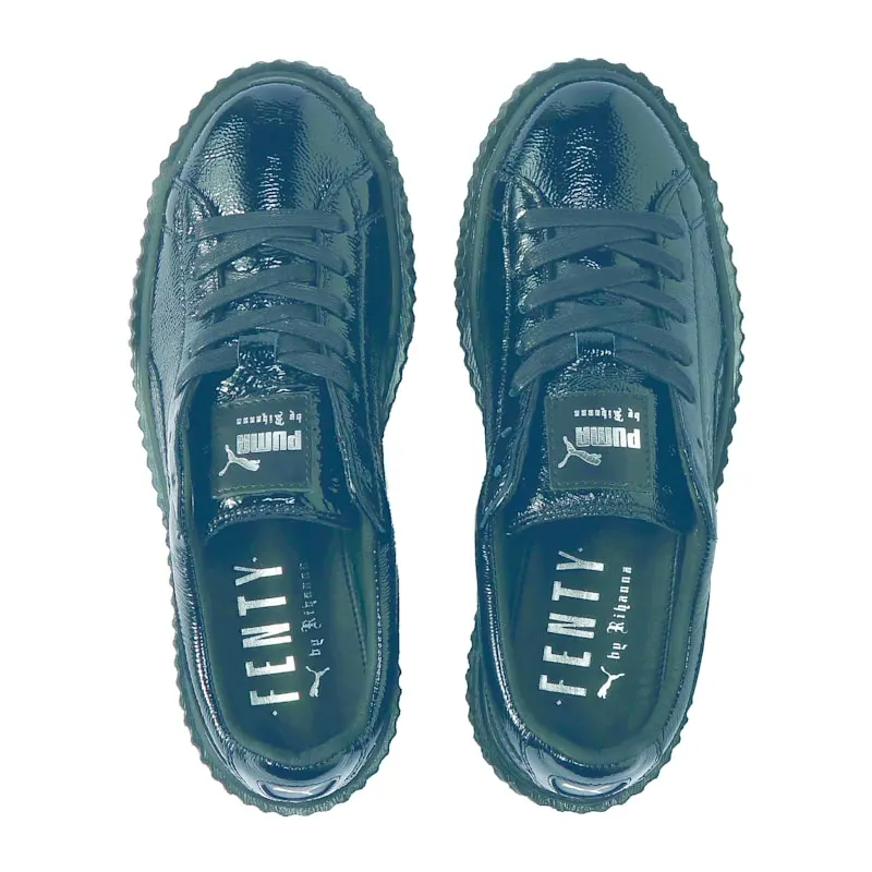 Puma Creeper Rihanna Fenty Cracked Leather Black Black/Black (364641-01)