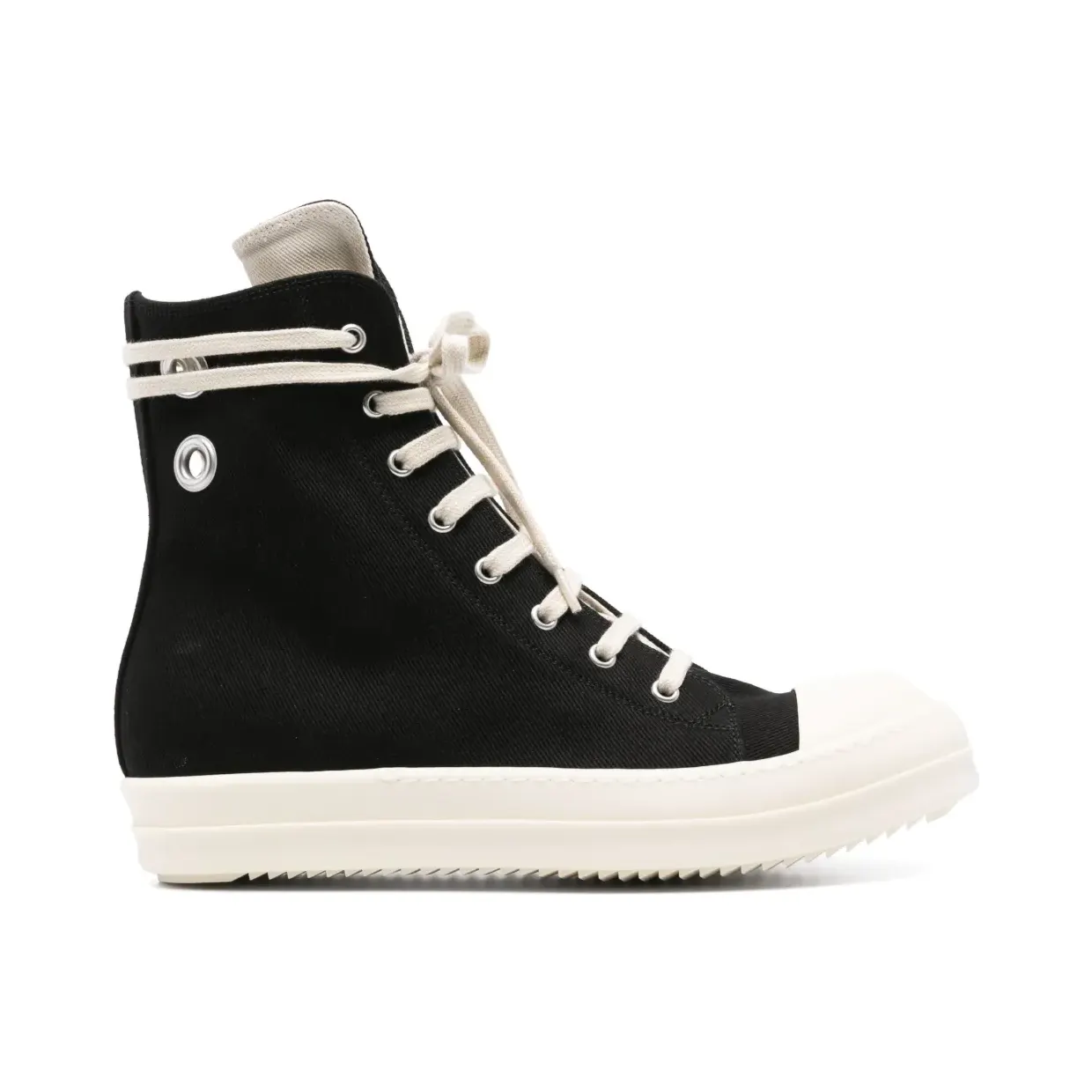 Rick Owens Drkshdw High-Top-Sneakers mit Ösendetail “Black” (DU01E3800DOES1)