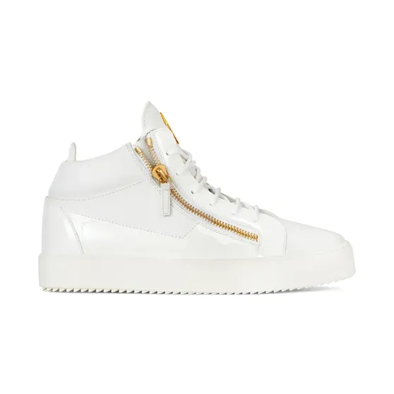 Giuseppe Zanotti Kriss leren mid-top “White” (RU00011004)