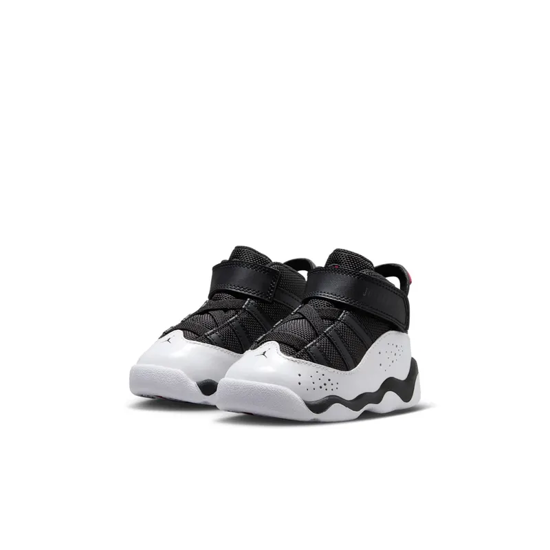 AIR Jordan RETRO 6 RINGS TD “Black White University Red” (323420-067)