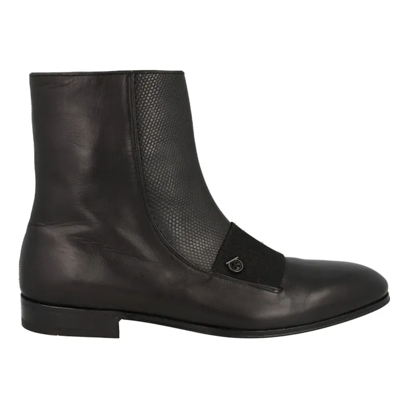 Ferragamo Geminiano Gancini Ankle Boots Black (021131-757550)