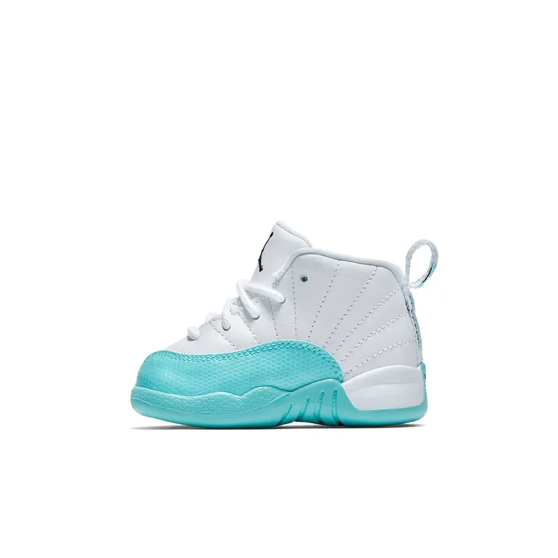 Jordan 12 Retro Light Aqua (TD) White/Black-Light Aqua (819666-100)