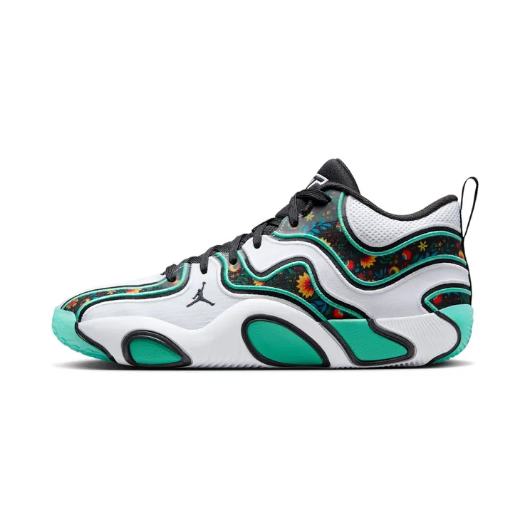 Jordan Tatum 3 Welcome to the Garden Alternate “White / Kinetic Green / Black” (FZ6598-103)