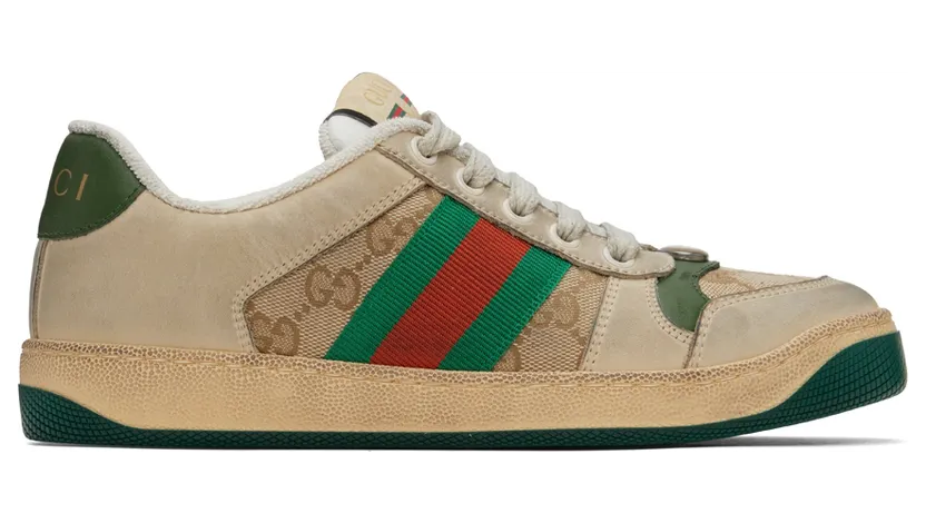Gucci Beige Screener GG Sneakers (570443 9Y920)