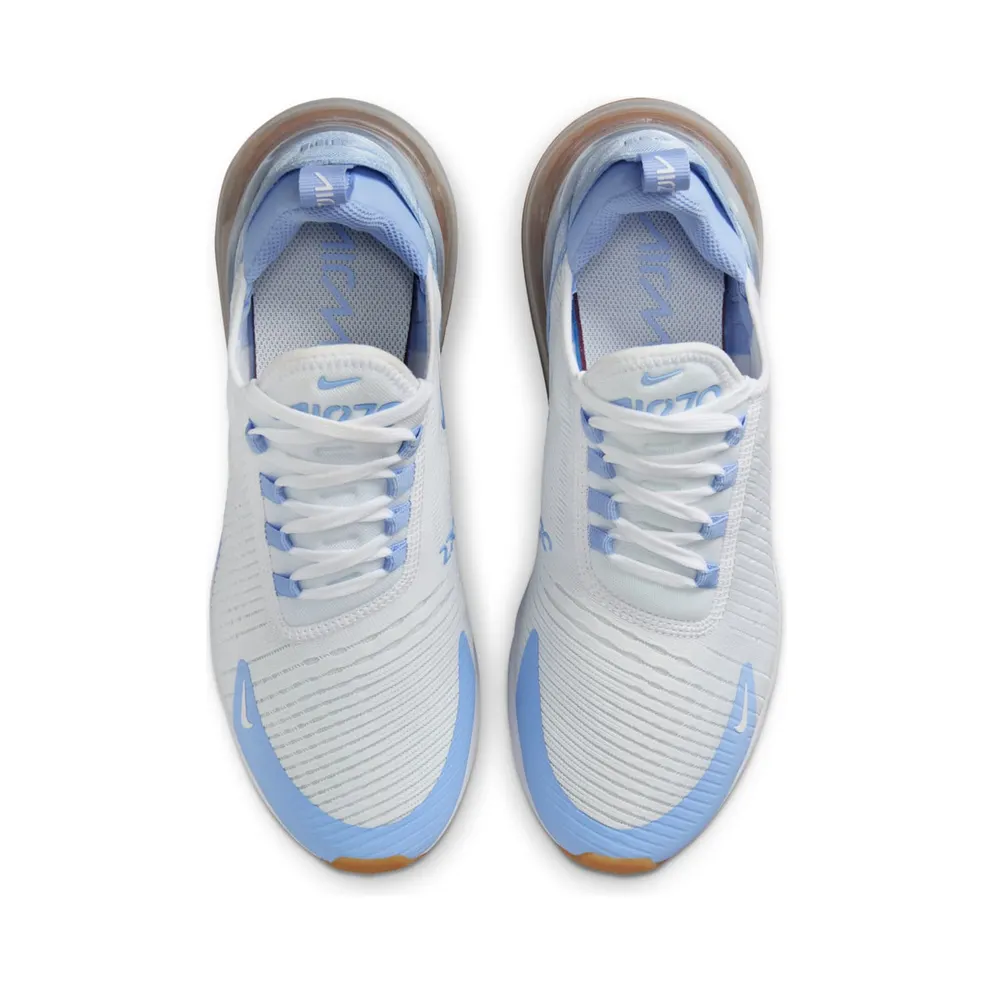 Nike Air Max 270 “White Blue Tint Gum Light Brown Aluminum” (HJ3222-103)