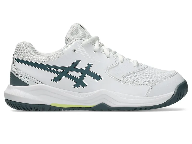 ASICS GEL-DEDICATE 8 GS “White / Ironclad” (1044A077-108)