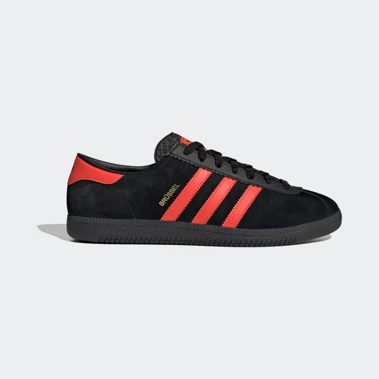 adidas Brussels Core Black / Bright Red / Gold Metallic (GZ2044)