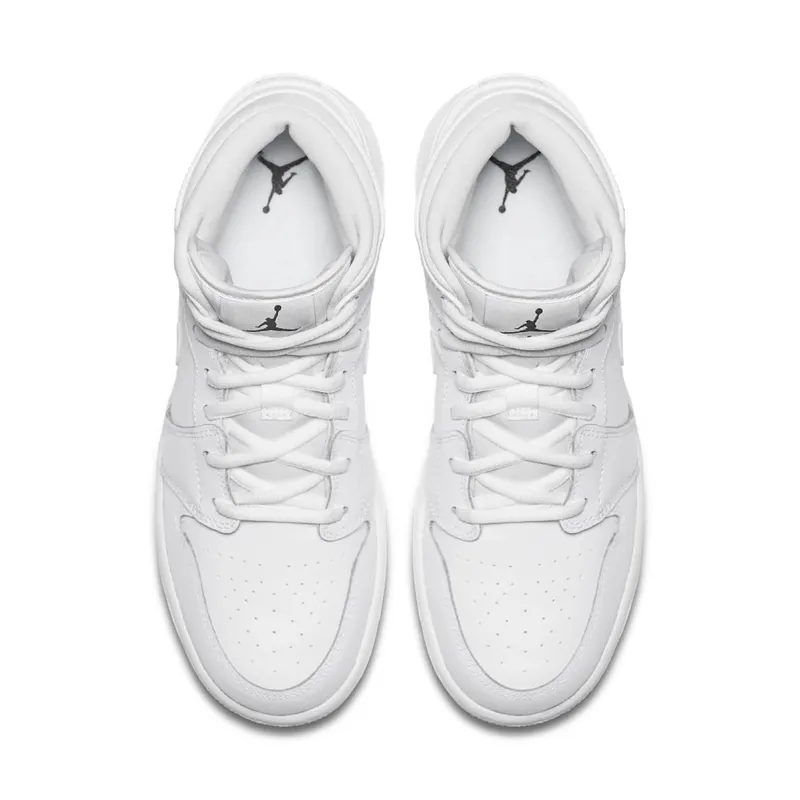 Jordan 1 Retro Mid White (2017) White/Black-White (554724-110)