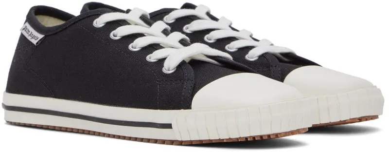 Palm Angels Black Vulcanized Low-Top Sneakers (PWIA045S22FAB0011001)