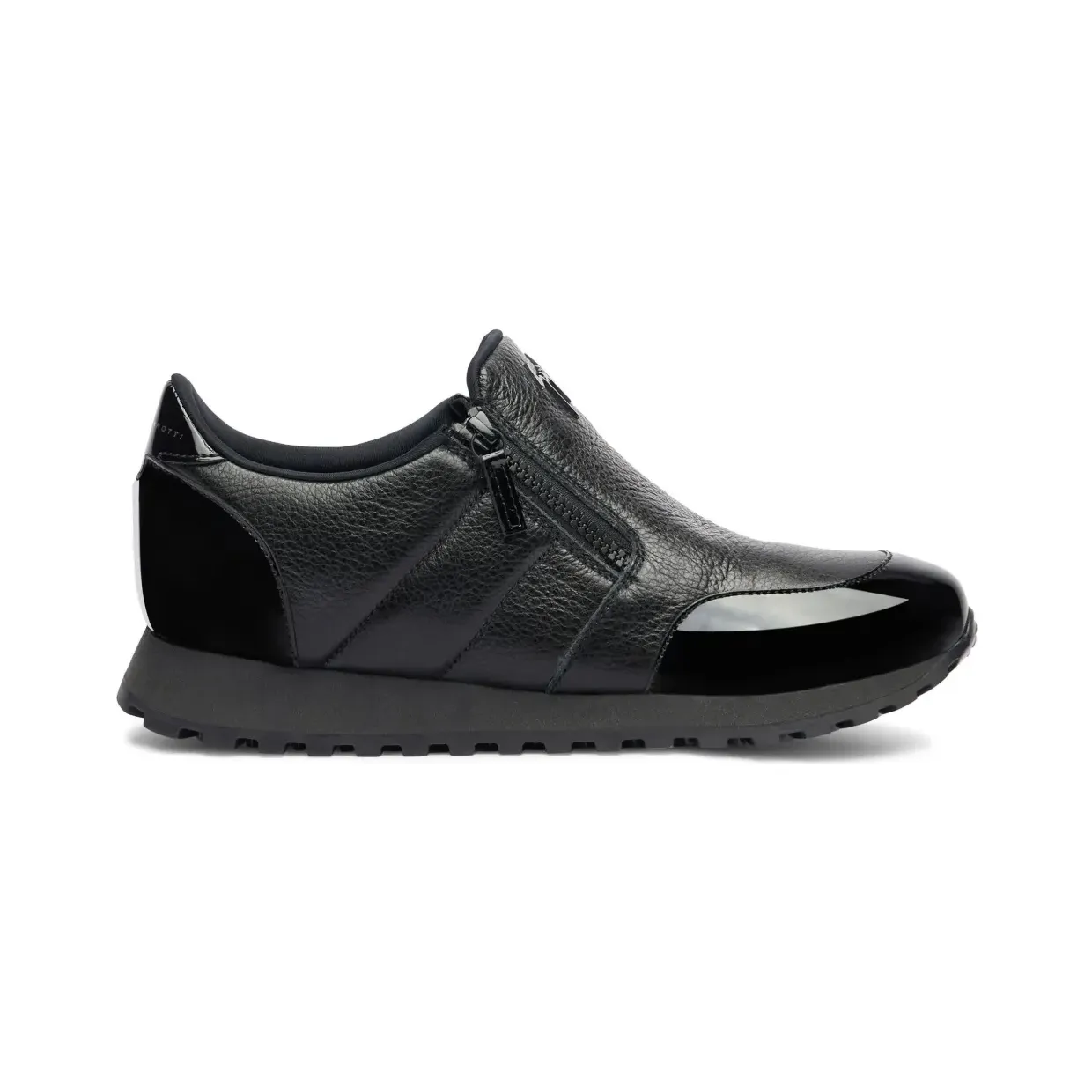 Giuseppe Zanotti Ilde Run mit doppeltem Reißverschluss “Black” (IU10058K10)