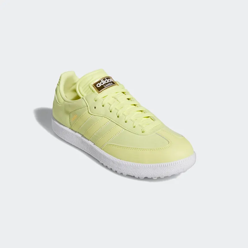 adidas Special Edition Samba Spikeless Golf Shoes Pulse Yellow / Pulse Yellow / Cloud White (HP7877)