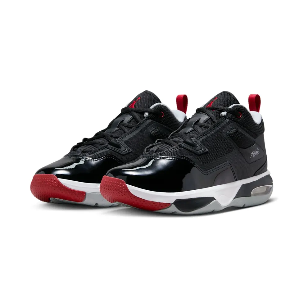 Jordan Stay Loyal 3 Black White Wolf Grey Varsity Red (FB9922-006)