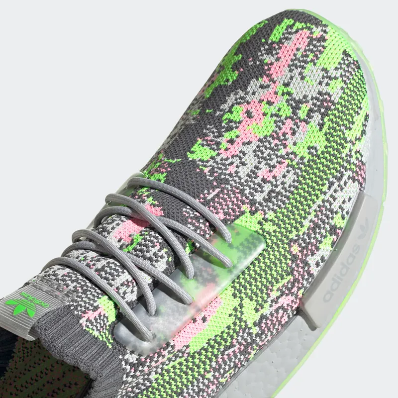 Adidas NMD_R1 Primeknit ‘Hyper Pop’ Grey Two/Grey Two/Hyper Pop (G57939)