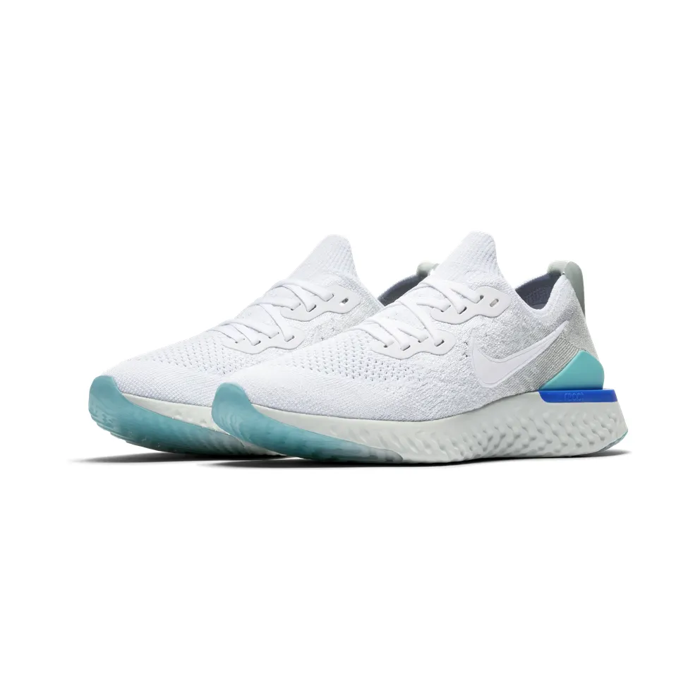 Nike Epic React Flykint 2 “White / Light Silver / Spruce Aura” (BQ8927-105)