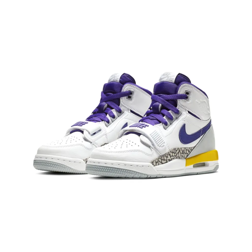 Jordan Legacy 312 Lakers (GS) White/Field Purple-Amarillo (AT4040-157)