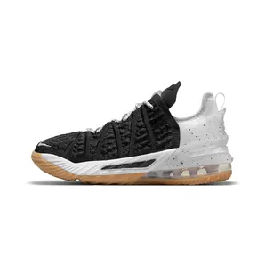 Nike LeBron 18 “Black / Gum Medium Brown / White” (CW2760-007)