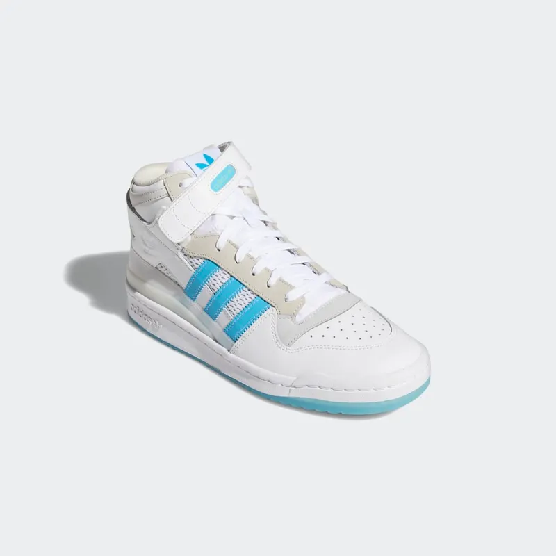 adidas Forum 84 Mid ADV Cloud White / Signal Cyan / Grey One (H01019)