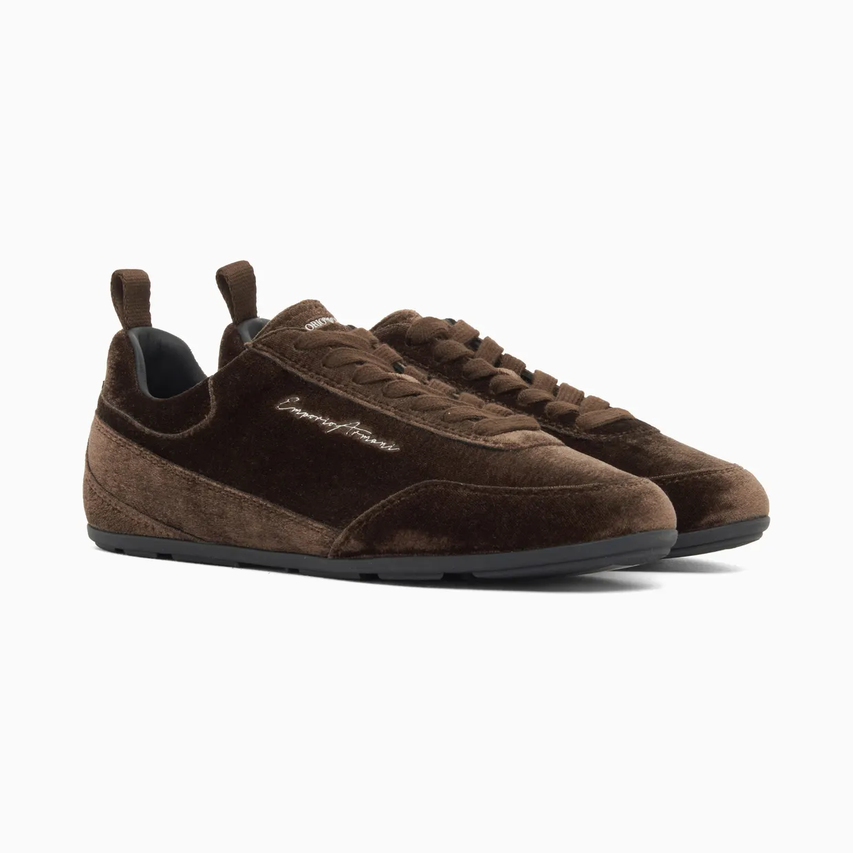 Armani Low-Top Sneakers With An Embroidered Side Logo (EW005078-AF14380-U7001) (2)