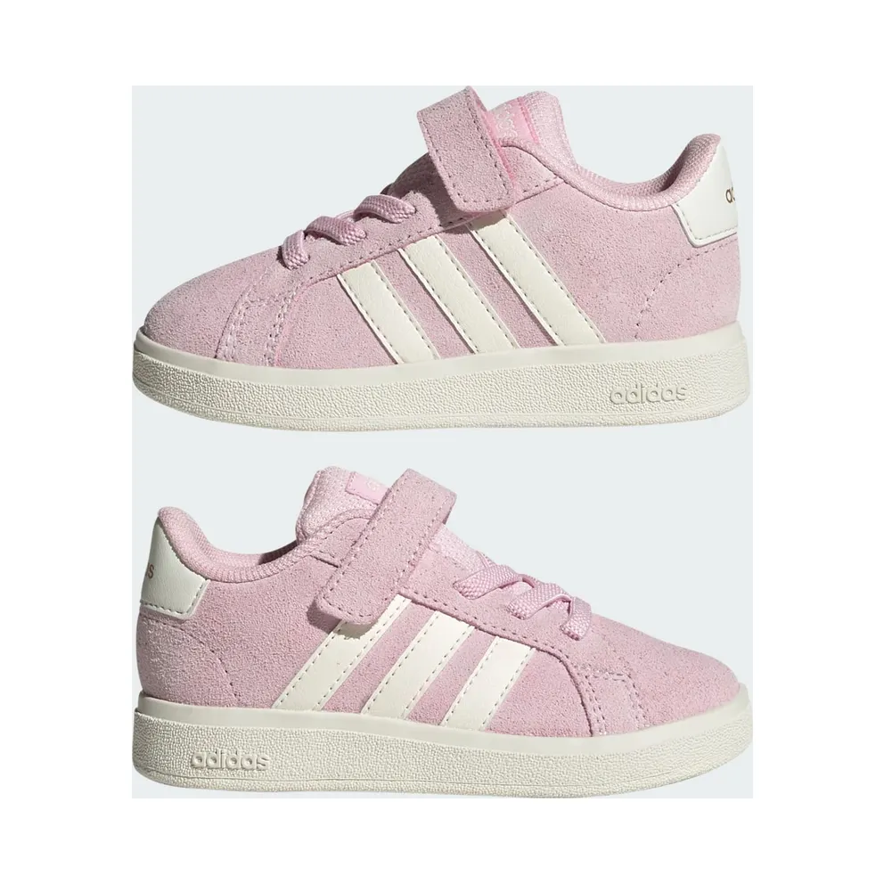 Adidas Grand Court 2.0 Kids Clear Pink / Off White / Gold Metallic (JR0781)