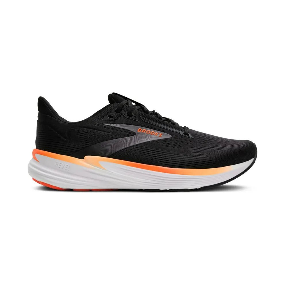 Brooks Revel 8 Black Excalibur Orange (110468-1D-011)