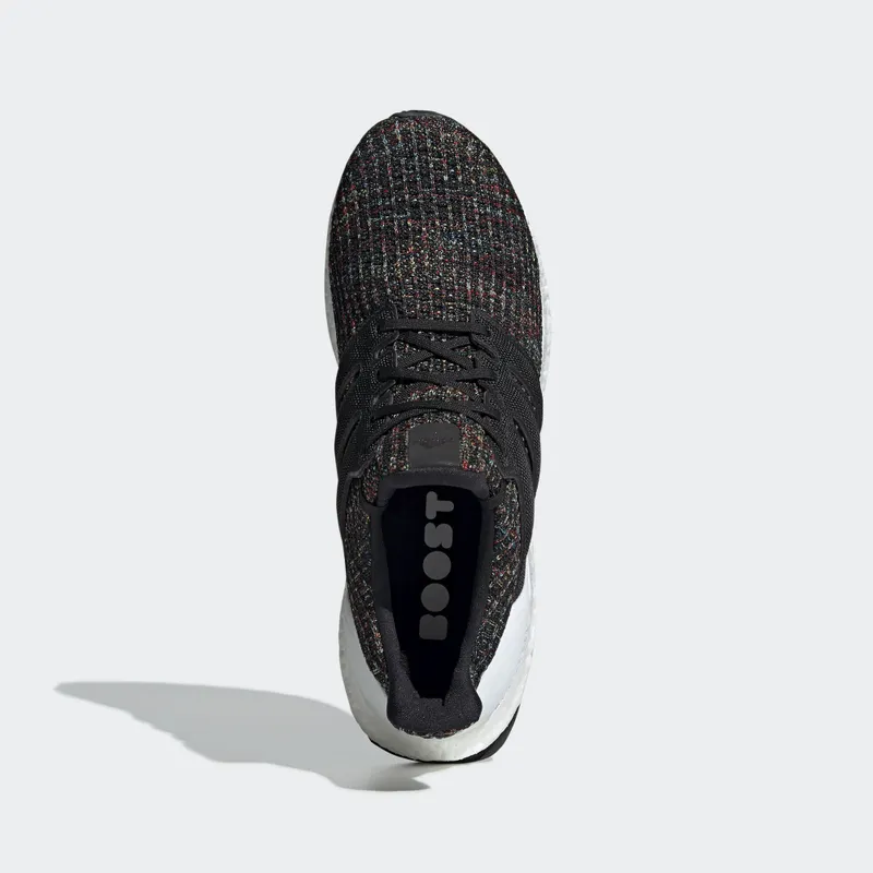 adidas Ultra Boost 4.0 Black Multi-Color White Heel Cage Core Black/Core Black/Active Red (F35232)