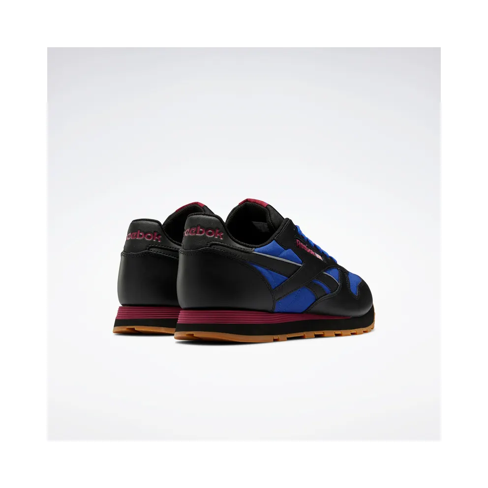 Reebok CL LTHR Core Black / Bright Cobalt / Punch Berry