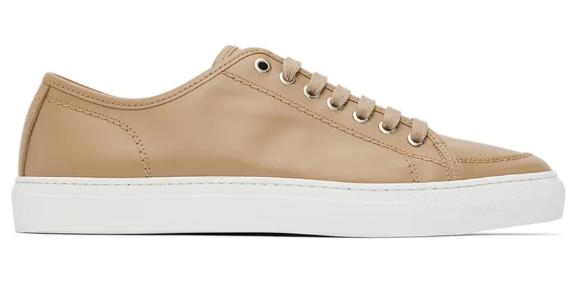 Brioni Black Classic Leather Sneakers (QHH40L P9726)