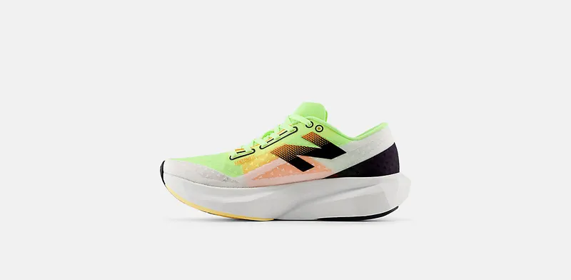 New Balance FuelCell Rebel v4 White Bleached Lime Glow (WFCXLA4)