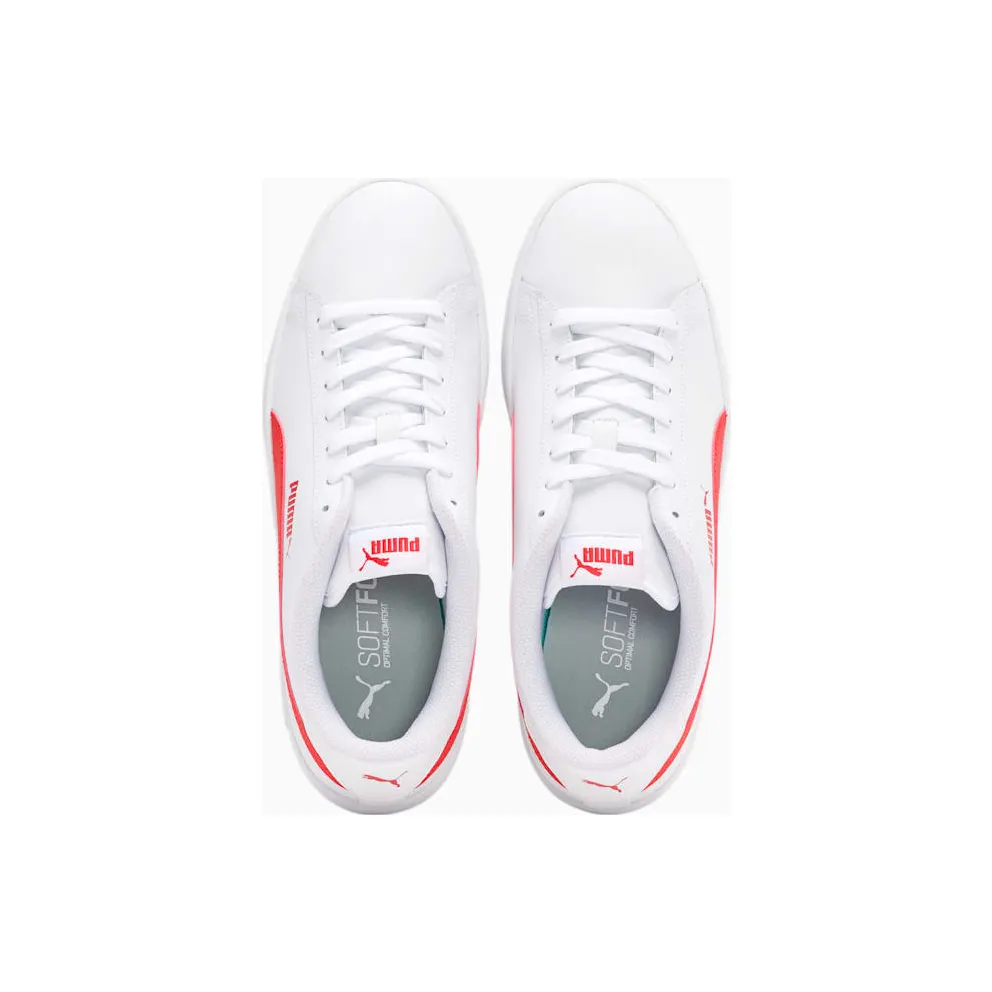 Puma Smash v2 leren Grey/Red/White (36521509)