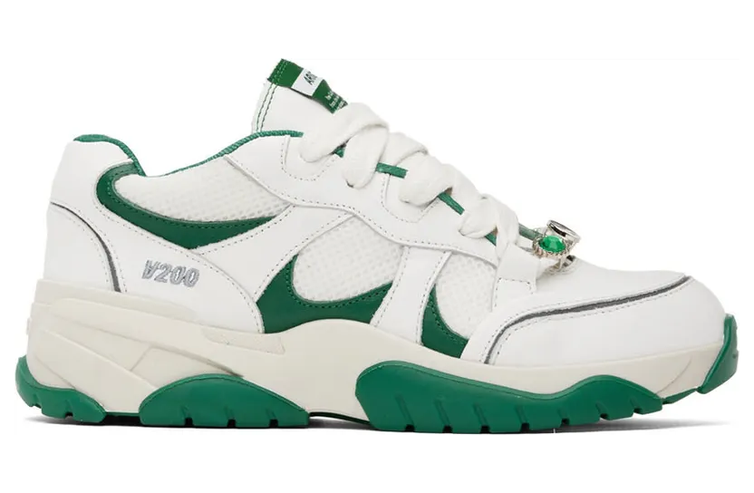 Axel Arigato White & Green Catfish Lo Sneakers (F0051012)