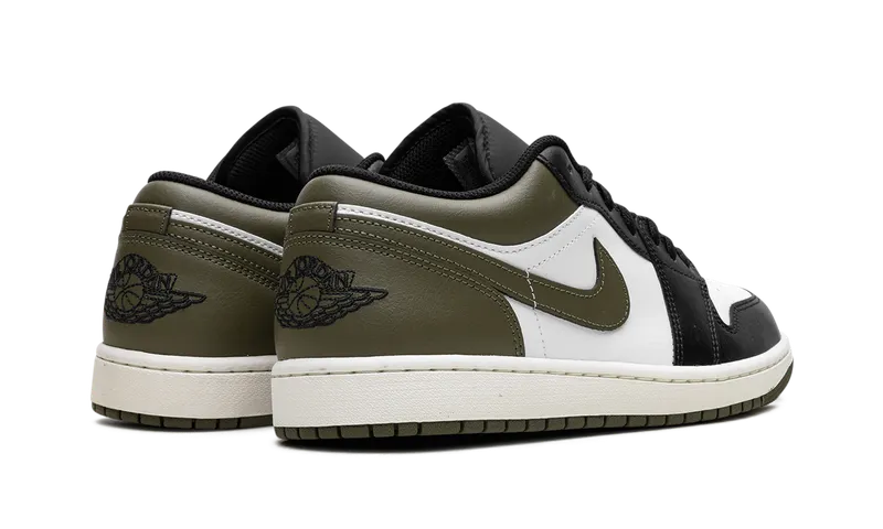 Air Jordan 1 Low “Black Toe Medium Olive” (553558-092)