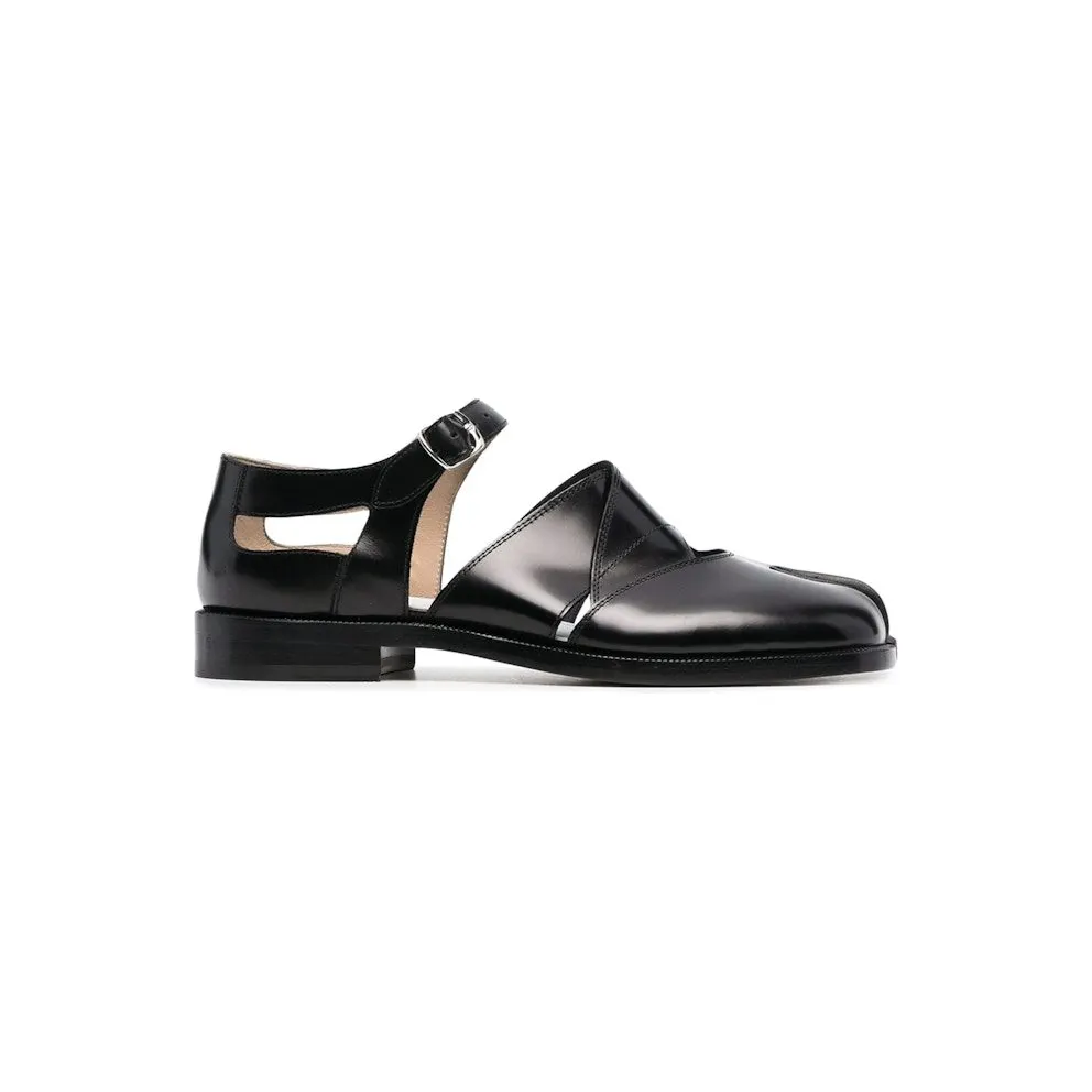 Maison Margiela Tabi Leather Sandals Baptiste Black (S58WP0239 PS679 T8013)