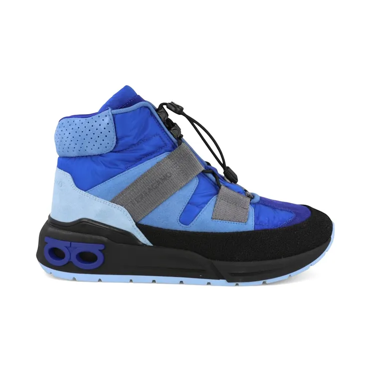 Ferragamo Leonida High-Top Sneakers Blue (021311-762907-M)