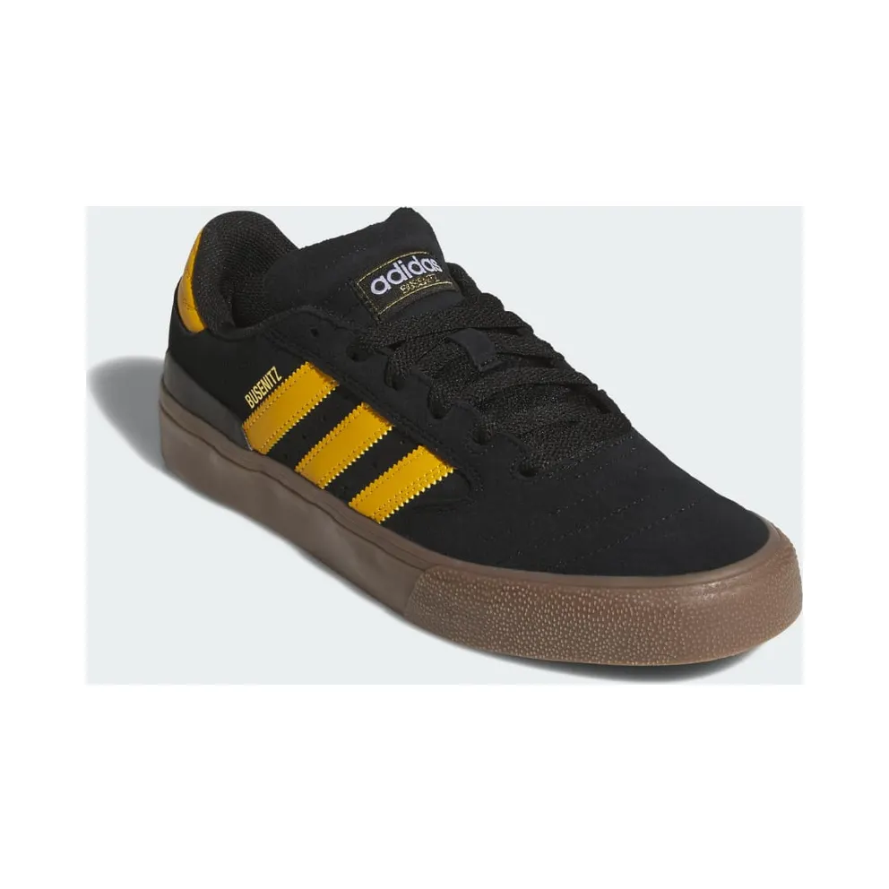 adidas Busenitz Vulc II “Core Black / Preloved Yellow / Gum” (KJ0249)