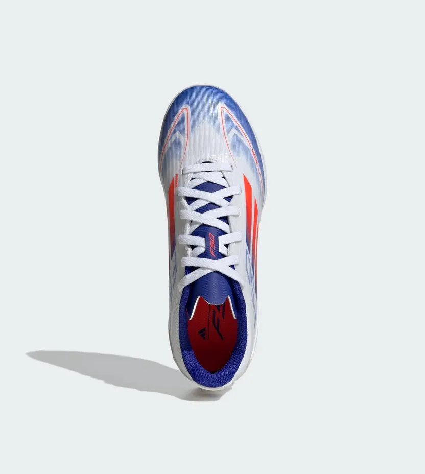 adidas F50 League Turf Cloud White Solar Red Lucid Blue (IF1372)