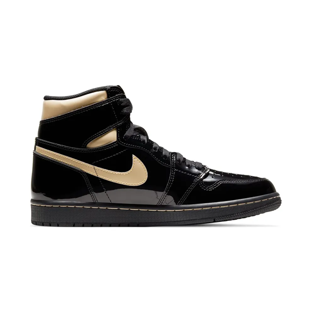 Jordan 1 Retro High Black Metallic Gold (2020) Black/Black-Metallic Gold (555088-032)
