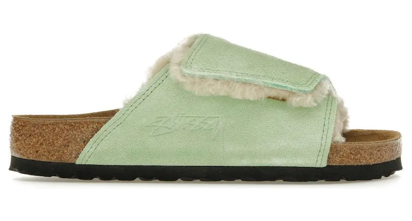 Birkenstock Solana Shearling Slide Stussy Washed Green (1027695)