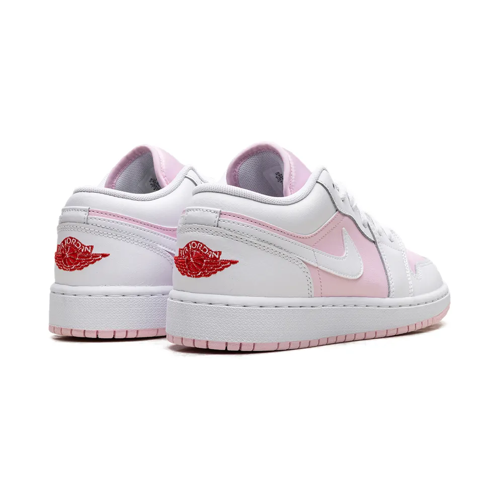 Jordan 1 Low GS “Pink Foam Fire Red White” (553560-608)